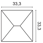 Декоративная панель Orac W106 (33.3x33.3x2.9 см) в Ульяновске