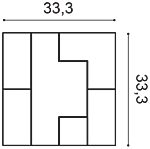 Декоративная панель Orac W103 (33.3x33.3x2.5 см) в Ульяновске