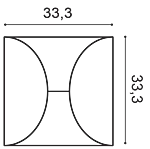 Декоративная панель Orac W107 (33.3x33.3x2.9 см) в Ульяновске