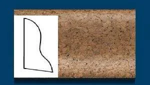 Плинтус пробковый ArtCorkDesing С 102 (Колер 9) 20x40x910 мм в Ульяновске