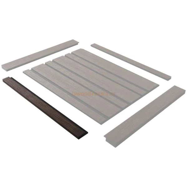 Финишный молдинг LF124A BR396K правый декорированный (42х12х2700мм) в Ульяновске