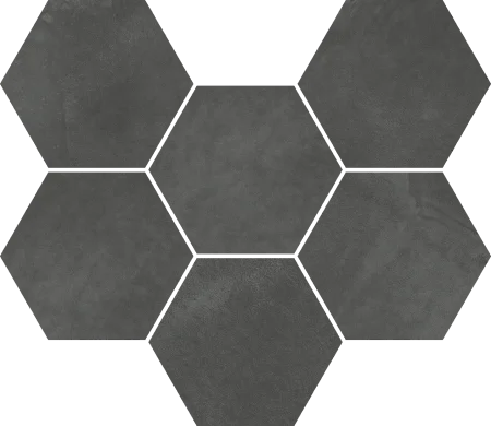 Керамогранит Italon Континуум Петрол Мозаика Гексагон (Натуральная 25х29) в Ульяновске