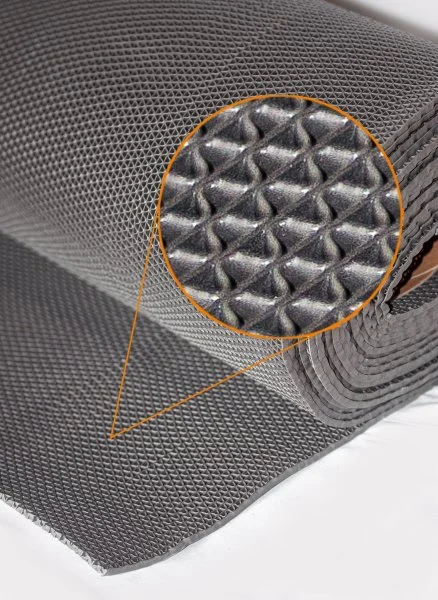 Грязезащитное рулонное покрытие ЗигЗаг Серый 5 мм (1,2 м) Китай в Ульяновске