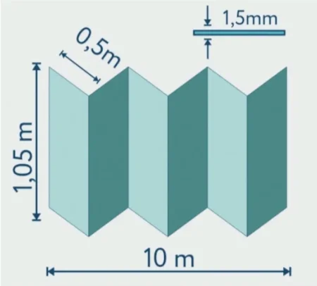 Подложка Солид 1,5мм гармошка для LVT (10.5м2) в Ульяновске