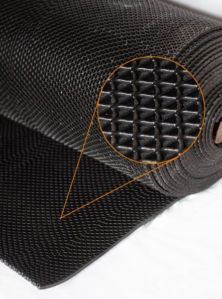 Грязезащитное рулонное покрытие ЗигЗаг Черный 5 мм (0,9 м) Китай в Ульяновске