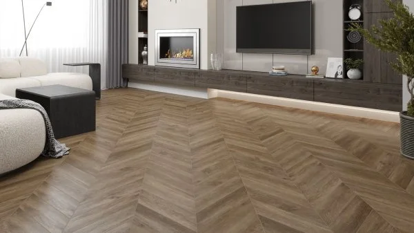 Кварц-виниловая плитка Alpine Floor Chevron Макадамия ECO 20-5 (2,5 мм. 43 класс) в Ульяновске
