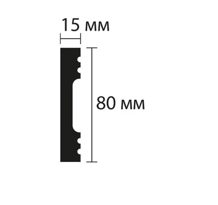 Плинтус NMC Wallstyl FD8 (80х15х2000 мм) в Ульяновске