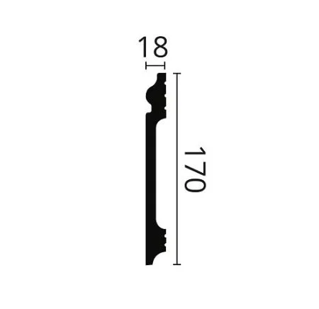 Плинтус NMC Wallstyl FL17 (170х18х2000 мм) в Ульяновске