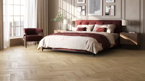 Паркетная доска Quartz Parquet Английская Ёлка Дуб Лимба 33-405 в Ульяновске