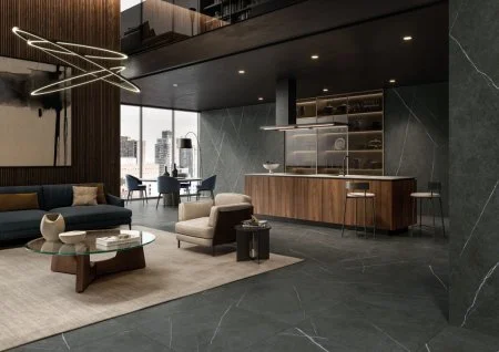 Керамогранит Italon Метрополис Империал Блэк 120х278 (Натуральная и Реттифицированная) в Ульяновске