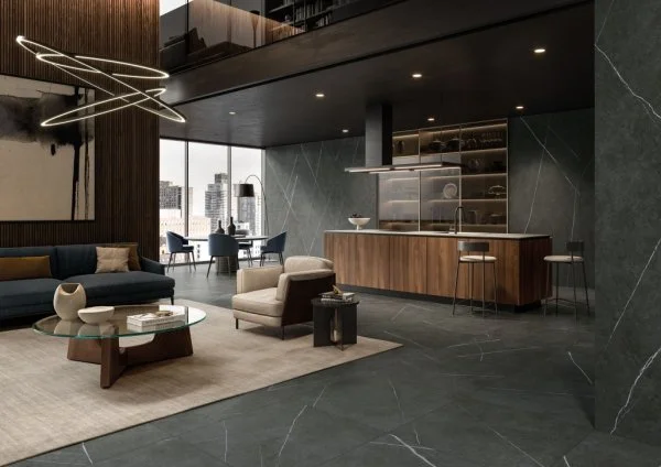 Керамогранит Italon Метрополис Империал Блэк 120х278 (Натуральная и Реттифицированная) в Ульяновске