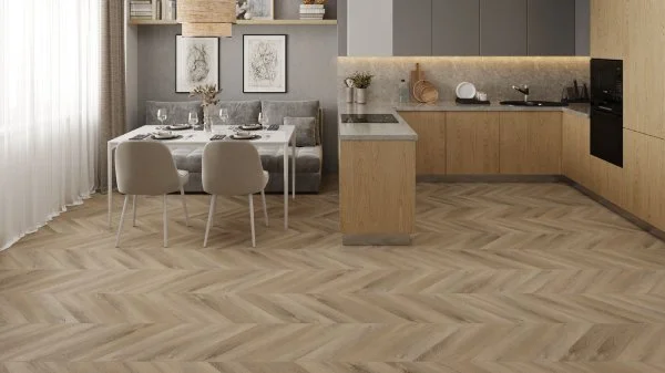 Кварц-виниловая плитка Alpine Floor Chevron Дуб Синистра ECO 20-6 (2,5 мм. 43 класс) в Ульяновске