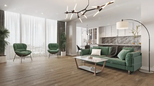 Каменно-полимерная плитка Alpine Floor Solo Ларгетто ECO 14-3, 3,5 мм 34 класс в Ульяновске