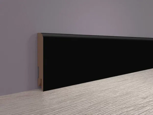 Плинтус MDF Bonkeel 24032 Чёрный Софт (100х16х2400 мм) в Ульяновске