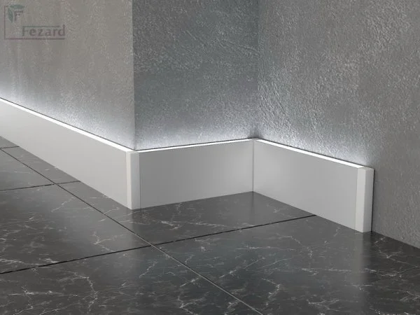 Алюминиевый плинтус Fezard Кабельный ALP-G80-LA Алюминий 80*15*2500 мм в Ульяновске