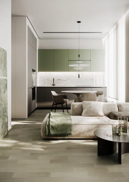 Паркетная доска Quartz Parquet Штучный паркет Дуб Лунный 44-1258-08 в Ульяновске