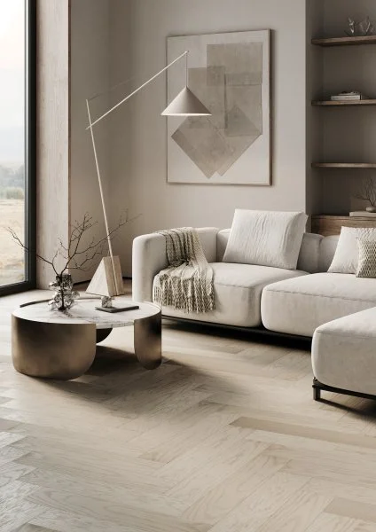 Паркетная доска Quartz Parquet Английская Ёлка Дуб Песочный 33-408 в Ульяновске