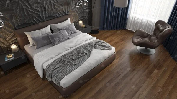 Кварц-виниловая плитка Alpine Floor Premium XL Дуб Шоколадный ЕСО 7-18, 8 мм. 43 класс в Ульяновске