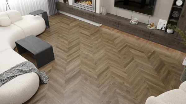 Кварц-виниловая плитка Alpine Floor Chevron Макадамия ECO 20-5 (2,5 мм. 43 класс) в Ульяновске