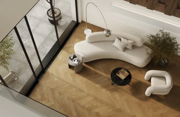 Паркетная доска Quartz Parquet Английская Ёлка Дуб Рустикальный 33-410 в Ульяновске