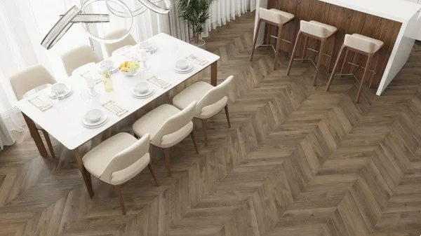Кварц-виниловая плитка Alpine Floor Chevron Дуб Насыщенный ECO 20-4 (2,5 мм. 43 класс) в Ульяновске