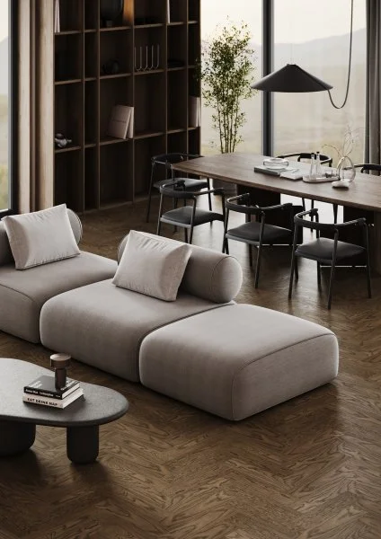 Паркетная доска Quartz Parquet Штучный паркет Дуб Брауни 44-413 в Ульяновске