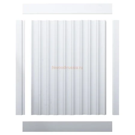 Финишный молдинг LF124A NP правый белый (42х12х2700мм) в Ульяновске