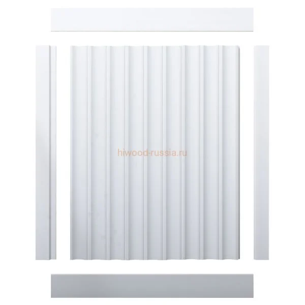 Финишный молдинг LF124A NP правый белый (42х12х2700мм) в Ульяновске