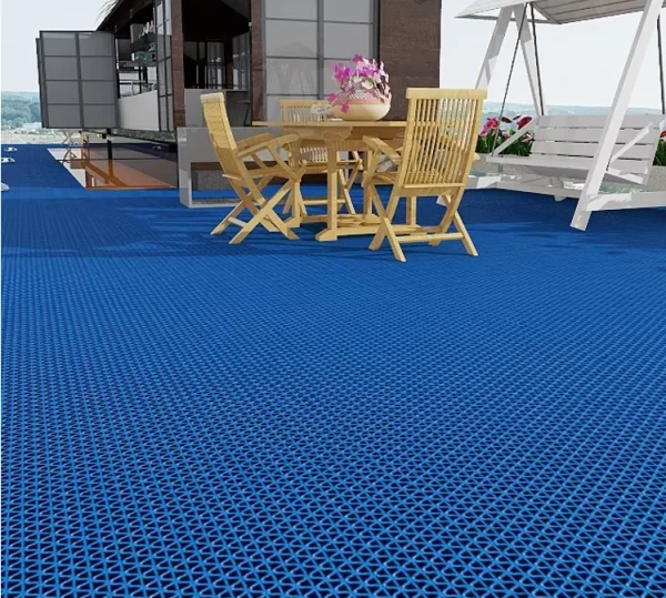Грязезащитное рулонное покрытие ЗигЗаг Синий 4,5 мм (1,2 м) Китай в Ульяновске