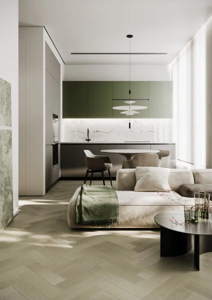 Паркетная доска Quartz Parquet Штучный паркет Дуб Лунный 44-1258-08 в Ульяновске