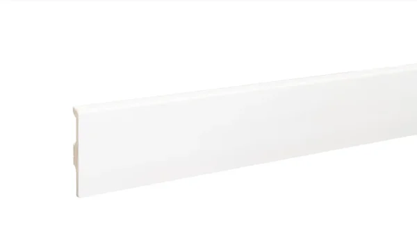 Плинтус дюрополимерный Bonkeel 01 Белый (80х14х2000 мм) в Ульяновске