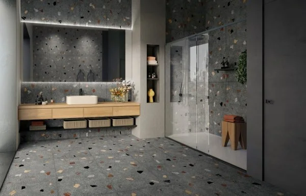 Керамогранит Coliseum Палладио Блэк 60х120 (Натуральный и Реттифицированный) в Ульяновске