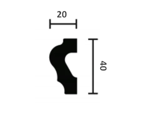 Молдинг NMC Wallstyl WL2 (40х20х2000 мм) в Ульяновске