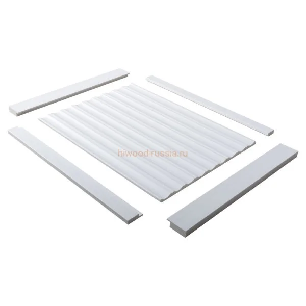 Финишный молдинг LF124A NP правый белый (42х12х2700мм) в Ульяновске