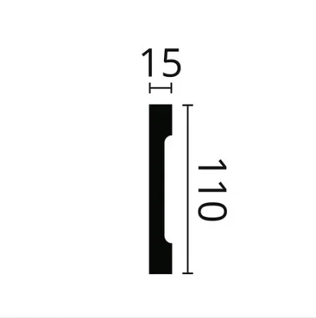 Плинтус NMC Wallstyl FD2S (110х15х2000 мм) в Ульяновске