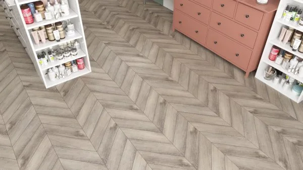 Кварц-виниловая плитка Alpine Floor Chevron Дуб Исида ECO 20-8 (2,5 мм. 43 класс) в Ульяновске