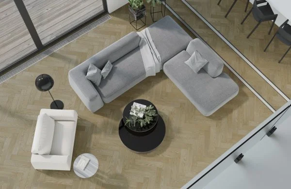 Паркетная доска Quartz Parquet Английская Ёлка Дуб Карельский 33-419 в Ульяновске