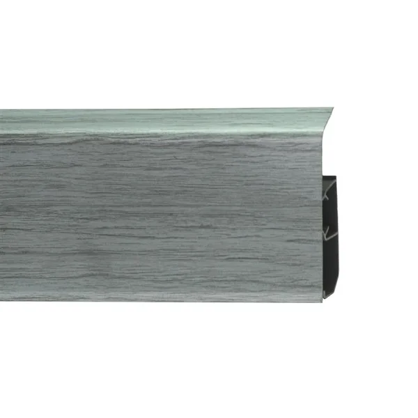 Пластиковый плинтус Royce №333 Серебристый Жемчуг (80х24х2200мм) в Ульяновске