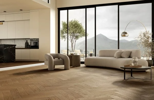 Паркетная доска Quartz Parquet Английская Ёлка Дуб Рустикальный 33-410 в Ульяновске