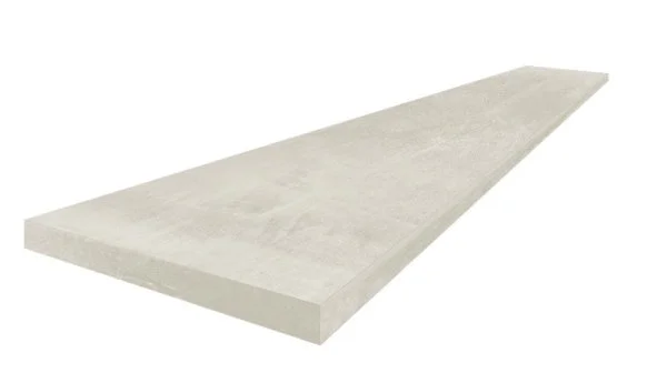 Керамогранит Coliseum Экспо Уайт Ступень угловая левая (Натуральный, 33х60) в Ульяновске