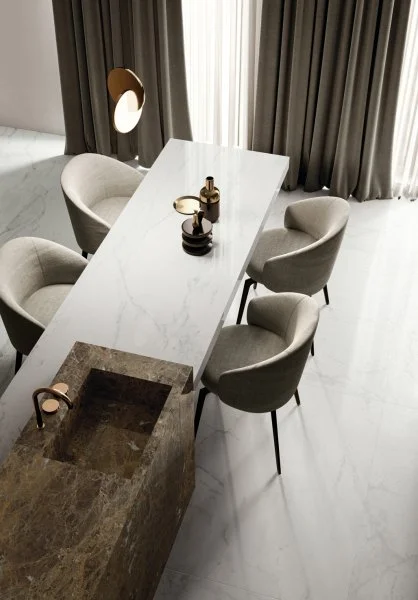 Керамогранит Italon Шарм Делюкс Бьянко Микеланджело 60х120 (Паттинированная и реттифицированная) в Ульяновске