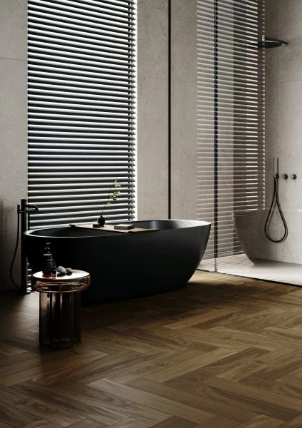 Паркетная доска Quartz Parquet Английская Ёлка Орех Американский 33-400-29 в Ульяновске