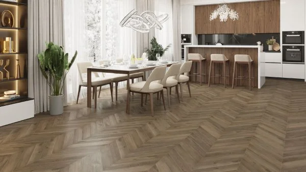 Кварц-виниловая плитка Alpine Floor Chevron Дуб Насыщенный ECO 20-4 (2,5 мм. 43 класс) в Ульяновске