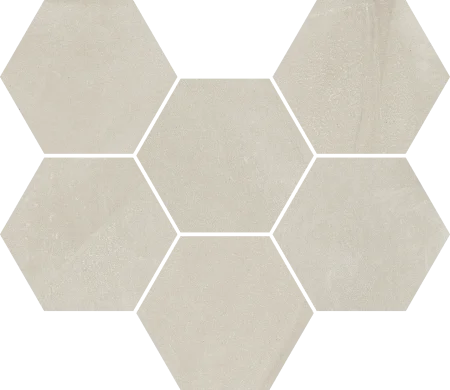Керамогранит Italon Континуум Пьюр Мозаика Гексагон (Натуральная 25х29) в Ульяновске