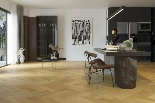 Паркетная доска Quartz Parquet Английская Ёлка Дуб Медовый Раф 33-463 в Ульяновске