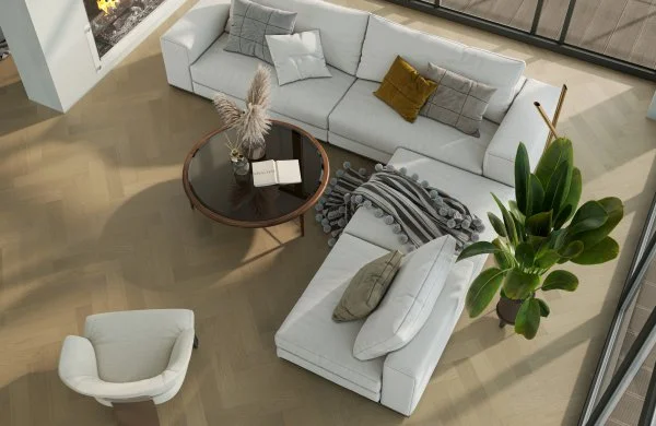 Паркетная доска Quartz Parquet Английская Ёлка Дуб Шампань 33-414 в Ульяновске