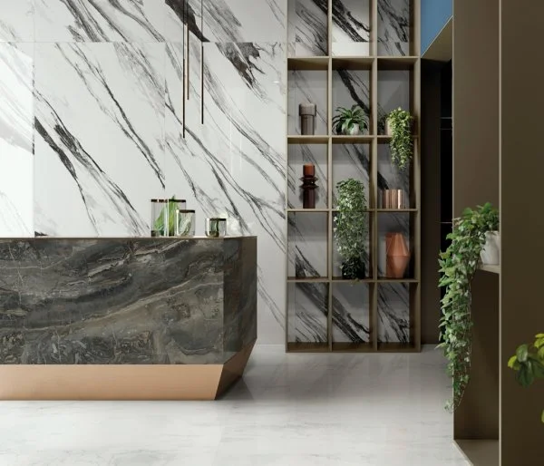 Керамогранит Italon Шарм Делюкс Бьянко Микеланджело 80х160 (Люкс и реттифицированная) в Ульяновске