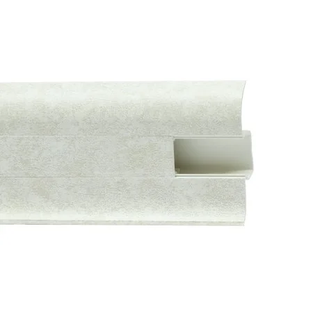 Пластиковый плинтус Royce №860 Белый Кварц (58х22х2200мм) в Ульяновске