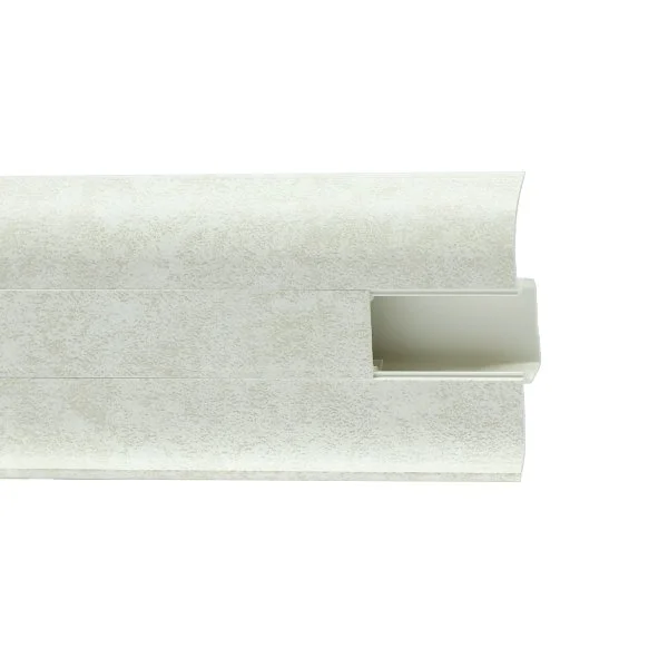 Пластиковый плинтус Royce №860 Белый Кварц (58х22х2200мм) в Ульяновске