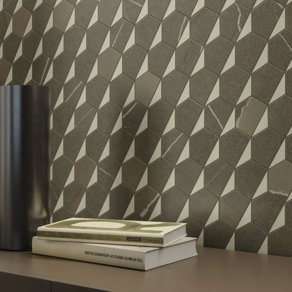 Керамогранит Italon Метрополис Мозаика Гексакон Ворм 25.4x31 (Натуральная) в Ульяновске